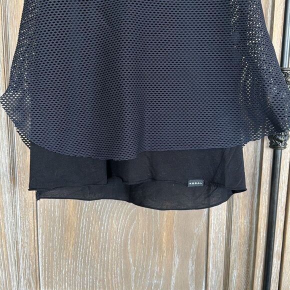 Koral Villa Mesh Racerback Tank Size Medium Black - Picture 9 of 14